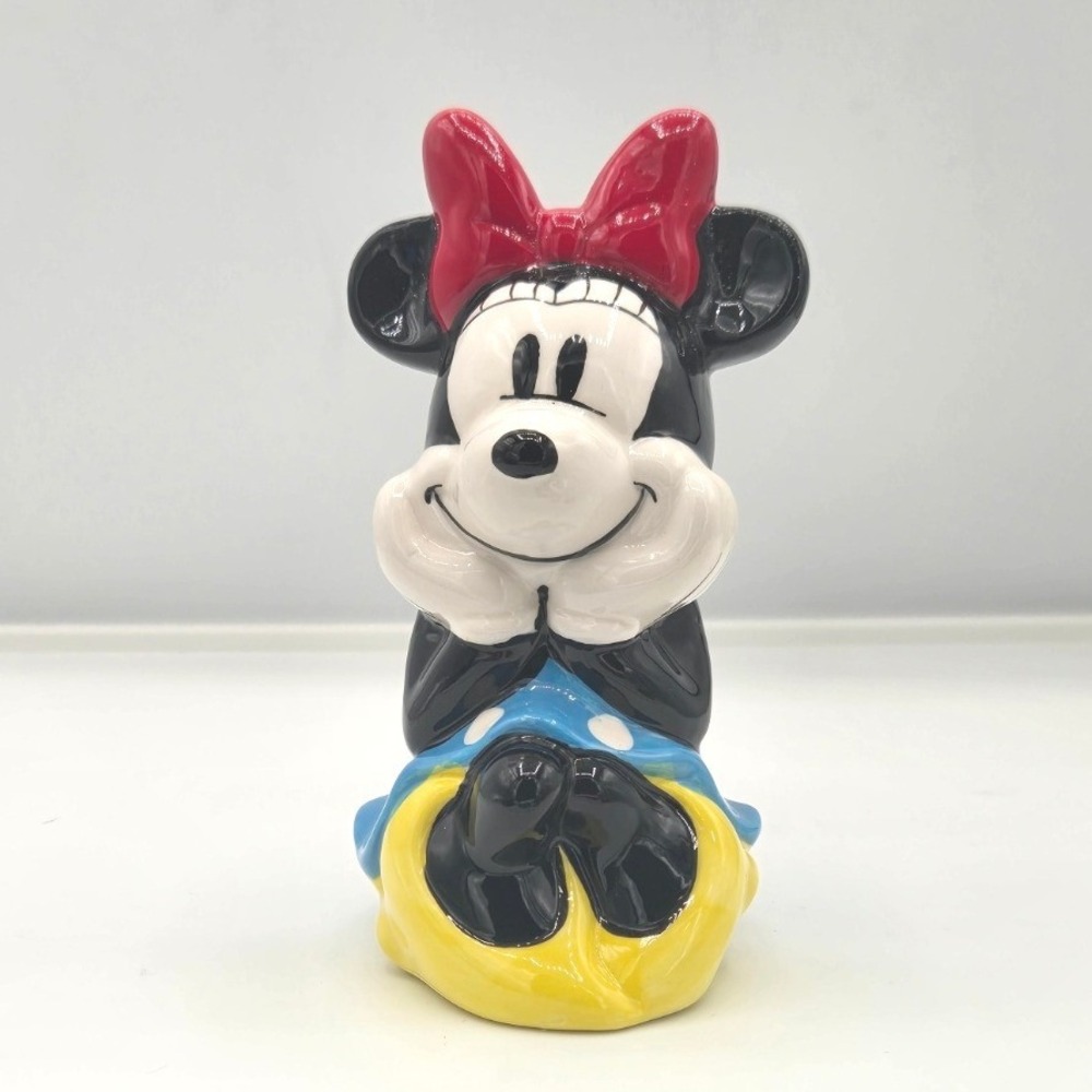Disney Minnie Mouse Polka Dot Dress 5" Ceramic Figurine Salt Shaker